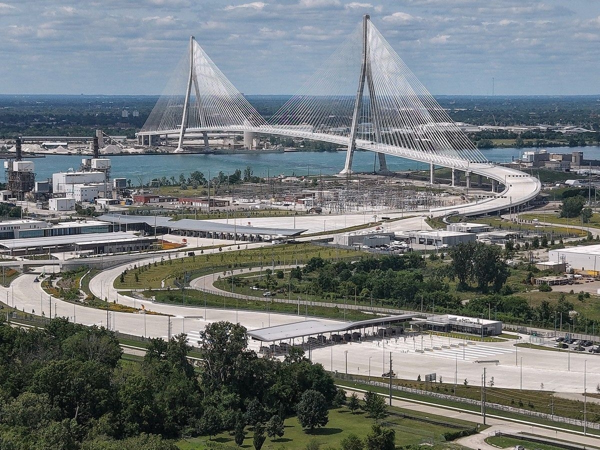  The Gordie Howe International Bridge is shown on Wednesday, July 22, 2026.