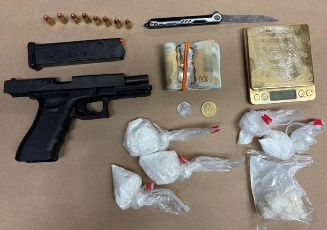 Two arrested with gun, ammunition, drugs, cash seized in