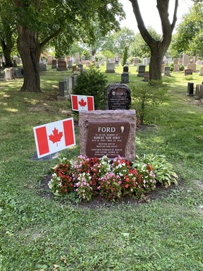 Rob Ford's grave