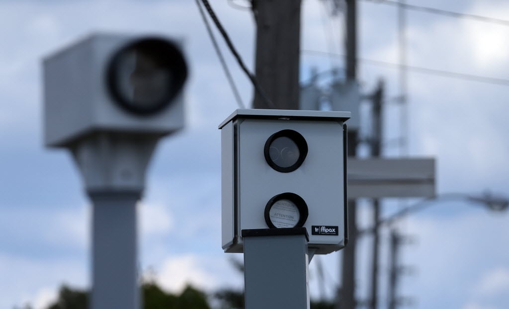  A red light camera is seen at Kipling and Horner Aves. in Toronto in June 2020.