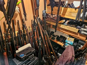 Weapons seized by the RCMP.