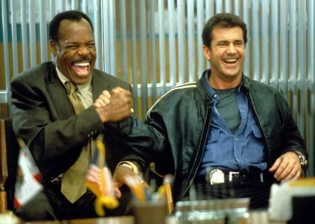 Danny Glover and Mel Gibson in a scene from 'Lethal Weapon 4.'