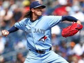 Kevin Gausman of the Toronto Blue Jays pitches