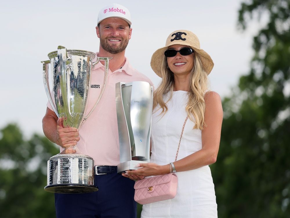 How did Wyndham Clark respond to cheating allegations after BMW Championship victory?