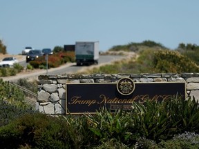 An armed man was arrested at Donald Trump's golf course in Los Angeles two days before the U.S. president was set to visit.