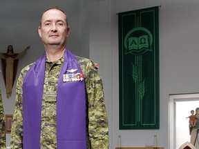 Maj. Timothy Nelligan during his time posted as an army chaplain at 8 Wing/CFB Trenton, Ont. on Sept. 25, 2013.