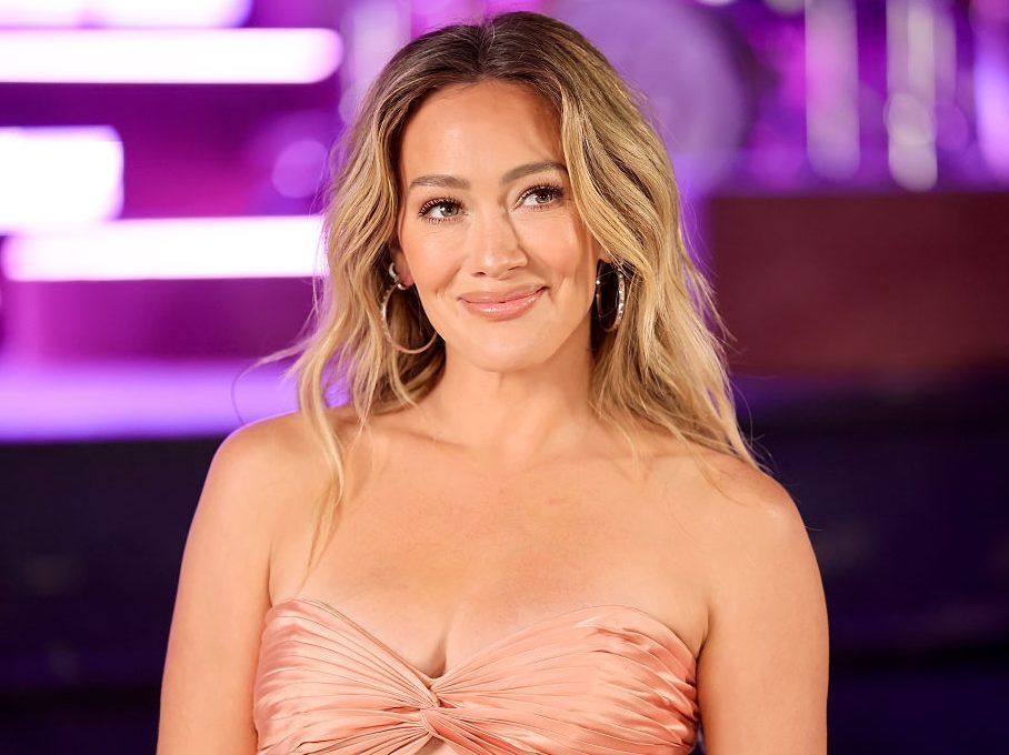 Hilary Duff poses during an interview for SiriusXM's Small Stage Series at El Rey Theatre on May 14, 2026 in Los Angeles, California.