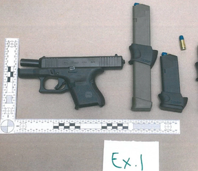 Cops seized this gun and ammo in 2023 from a man killed in an altercation on Saturday. PRPS