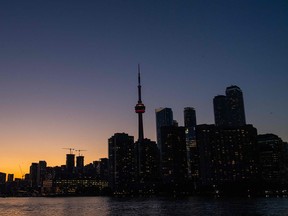 Toronto at sunset