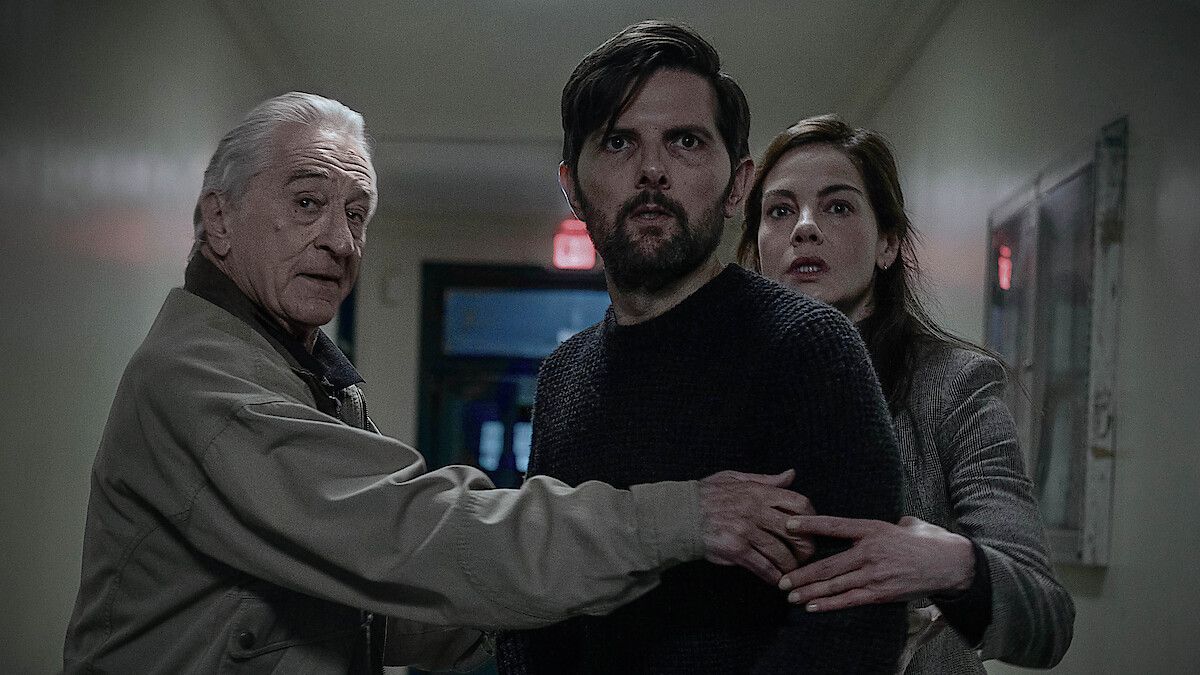 Robert De Niro, Adam Scott and Michelle Monaghan star in 'The Whisper Man.'