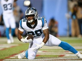 Carolina's AJ Dillon scored on a one-yard touchdown run
