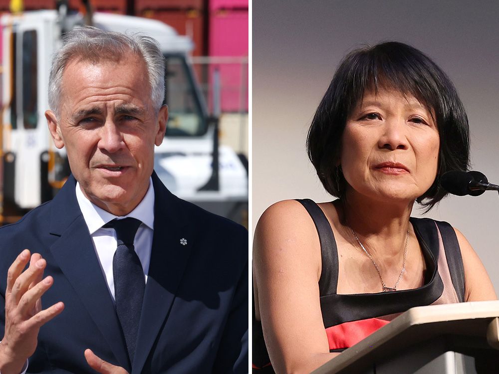 Prime Minister Mark Carney and Toronto Mayor Olivia Chow.