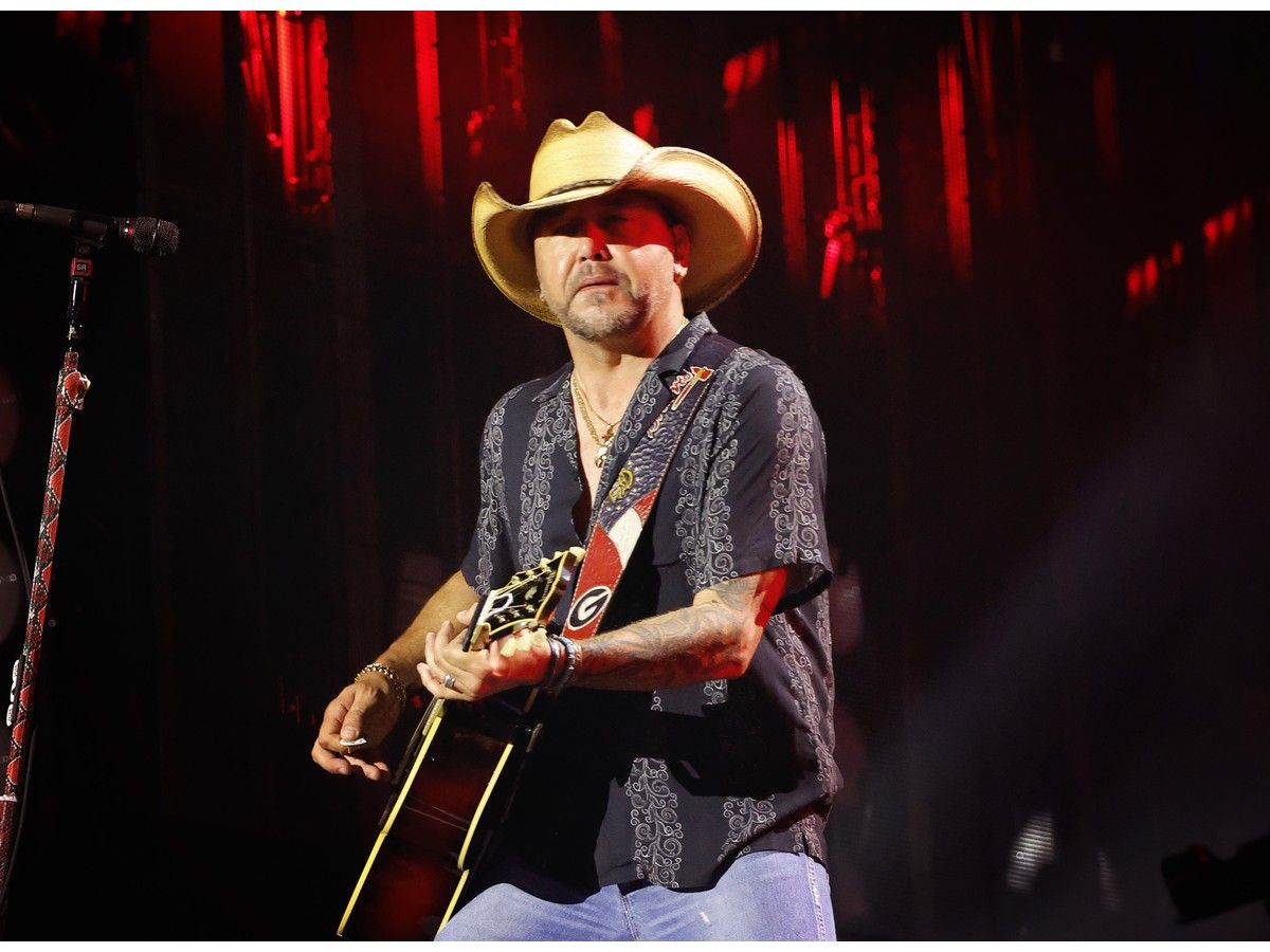 Jason Aldean performs onstage at Nissan Stadium during CMA Fest 2026 day one on June 4, 2026 in Nashville.