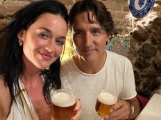 Katy Perry and Justin Trudeau enjoy a couple pints