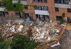 Demolition is underway at at Swansea Mews, a TCHC property at The Queensway and Windermere Ave., in Toronto on Thursday, August 27, 2026. The townhouse complex has been vacant since 2022.