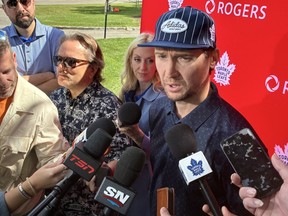 Toronto Maple Leafs' Sergei Bobrovsky during the team's charity golf event.