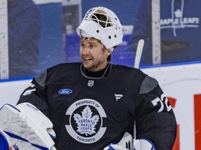 Toronto Maple Leafs goaltender Sergei Bobrovsky