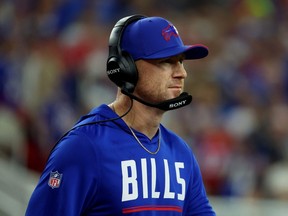Head coach Joe Brady of the Buffalo Bills