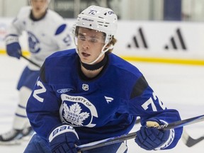 Gavin McKenna, the first pick overall in the NHL draft