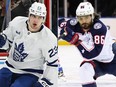 Matthew Knies (left) and Kirill Marchenko were involved in a trade on Monday.