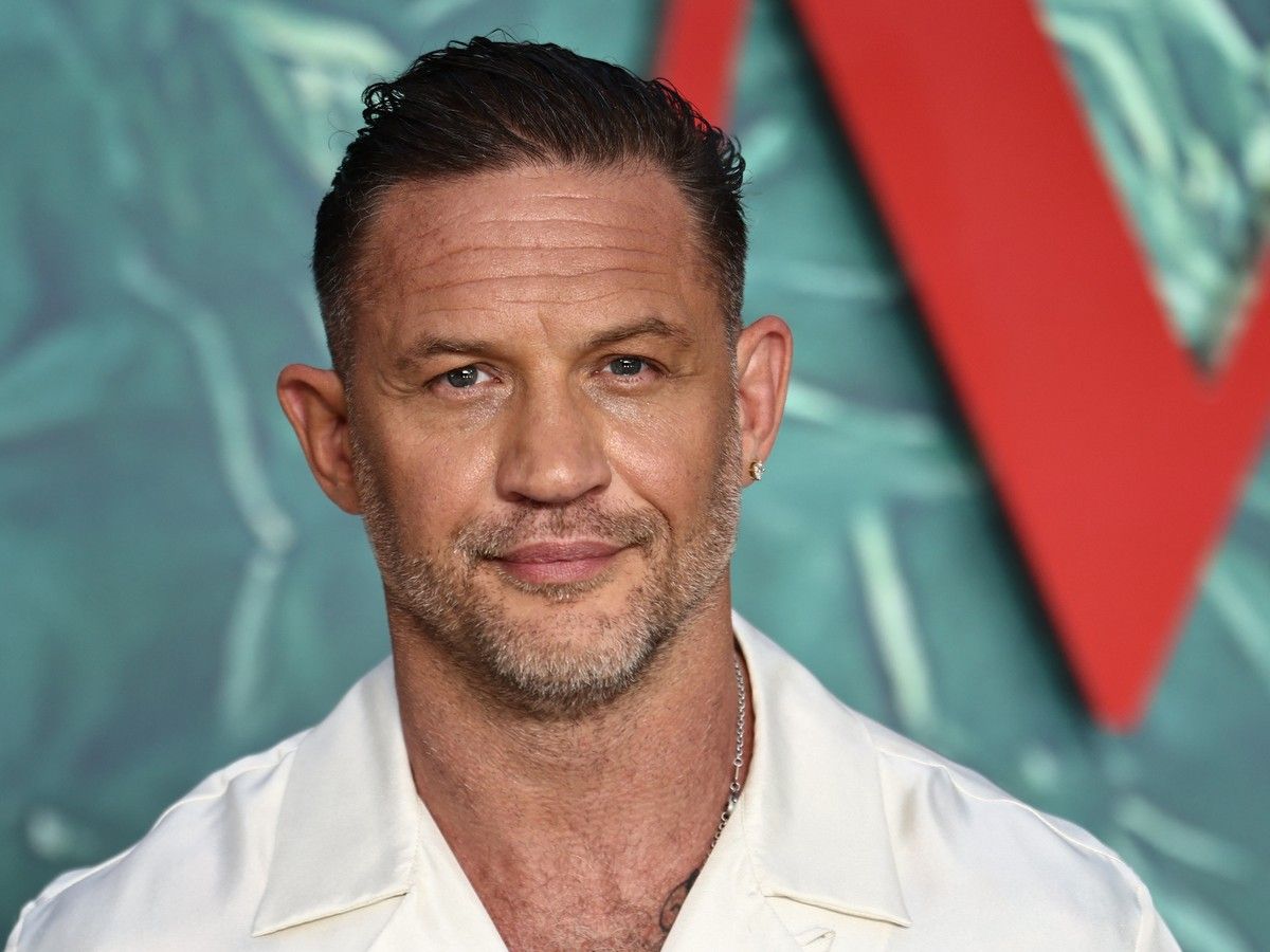 Tom Hardy poses upon arrival for the world premiere of Season 2 of "MobLand" in London on Sept. 10, 2026.