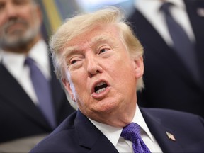 President Trump Makes An Announcement From The Oval Office