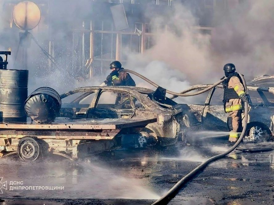 At least four people were killed in the strike on Pavlograd in central Ukraine.