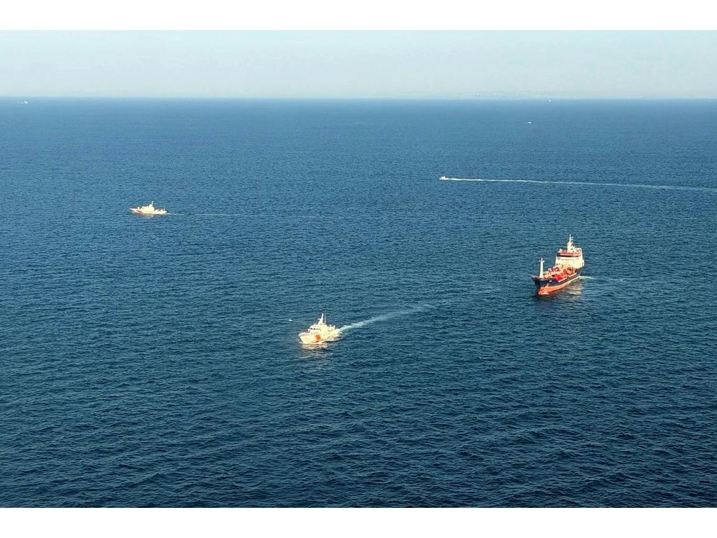 Search and rescue operations continue after the ship sank near Istanbul. (Handout/AFP)
