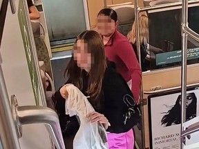 Two teens among a group of girls who were caught on video allegedly vaping and assaulting people.
