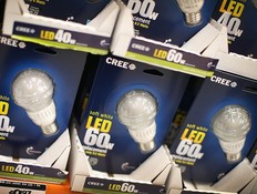 LED light bulbs are offered for sale at a Home Depot store on December 27, 2013 in Chicago, Illinois.