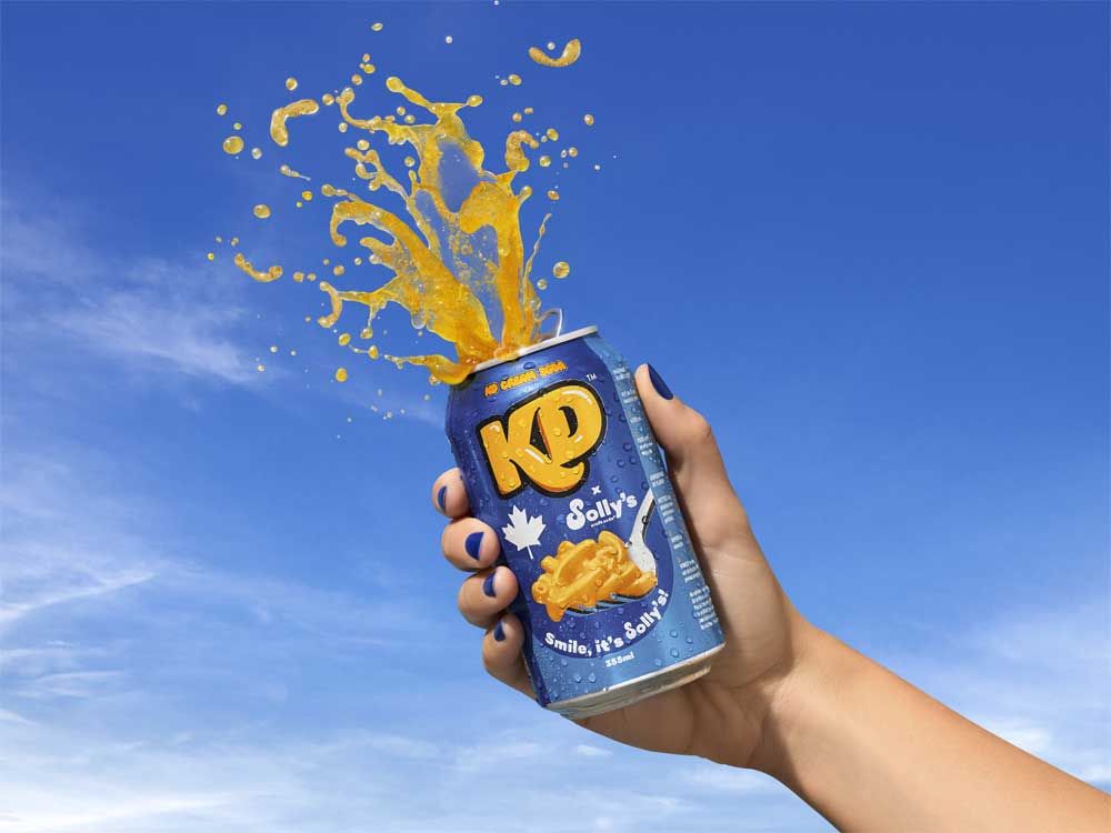 The KD x Solly’s Cream Soda is pictured in a Kraft Heinz Canada photo.