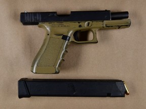 Peel Regional Police seized this firearm during an investigation into a violent home invasion in Brampton.