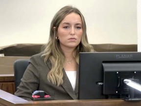 Alleigha Botner, testifying at Caleb Flynn’s murder trial.