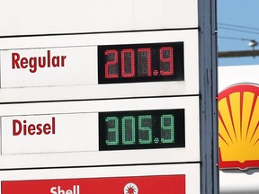Diesel prices were higher than gas at several locations in Vancouver, B.C., on Sept. 17, 2026.