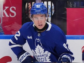 Gavin McKenna of the Toronto Maple Leafs.
