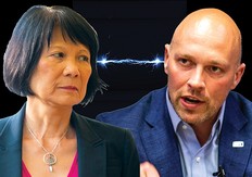 Mayoral candidates Olivia Chow and Brad Bradford.