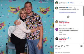 Selma Blair, left, and influencer Brad Deiter