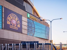 Exterior of TD Garden in Boston, Mass.