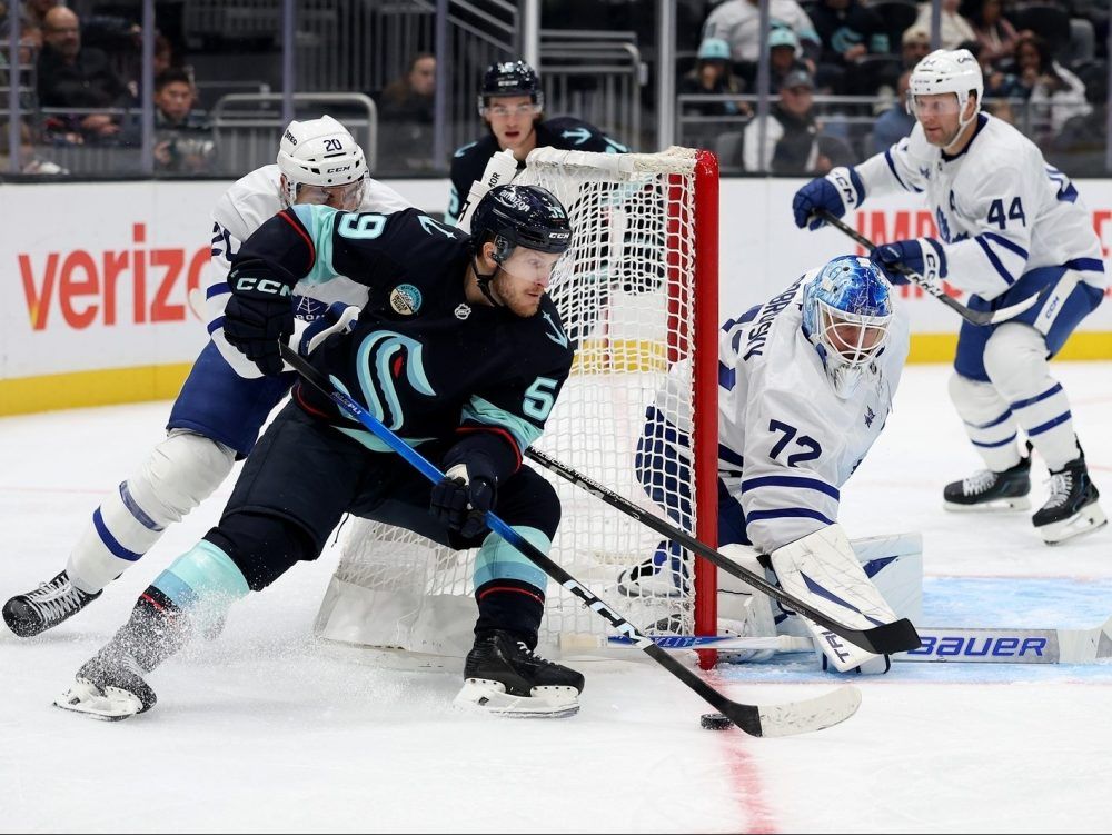 Maple Leafs lose to Kraken as Sergei Bobrovsky struggles in net