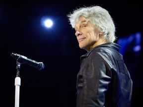 Jon Bon Jovi seen onstage in London during a series of Bon Jovi stadium shows at Wembley Stadium this past summer. The band will play Toronto's Rogers Stadium on Aug. 4. 2027.