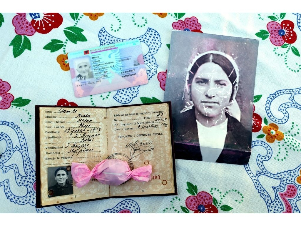 Qamile Marra was born under Ottoman rule and turned 36 a fortnight before the end of World War II. (Adnan Beci/AFP)