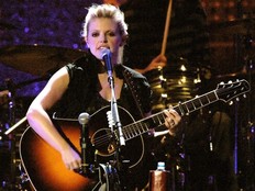 The Chicks lead singer Natalie Maines seen performing in Calgary.