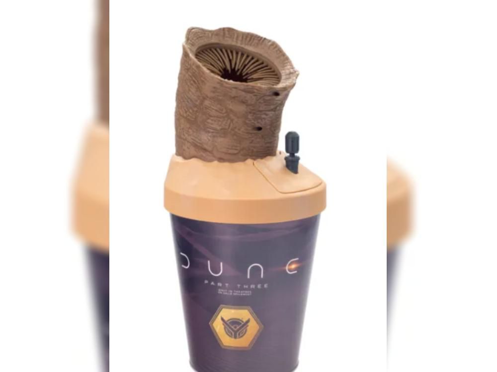 Dune's viral popcorn bucket is back in a new form and it's better than ever - it vibrates!