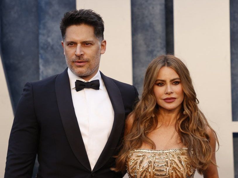 Joe Manganiello and Sofía Vergara attend the Vanity Fair 95th Oscars Party at the The Wallis Annenberg Center for the Performing Arts in Beverly Hills, California on March 12, 2023.