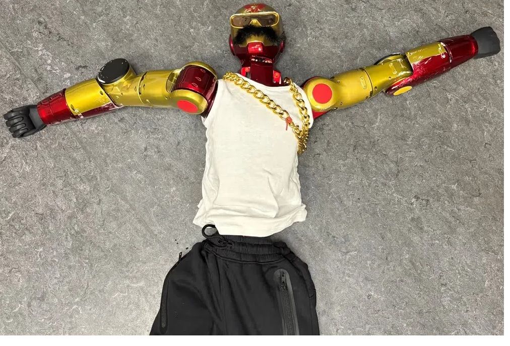 The 1.2m robot allegedly touched the victim, 16, when she was with her friends in Cologne, Germany.