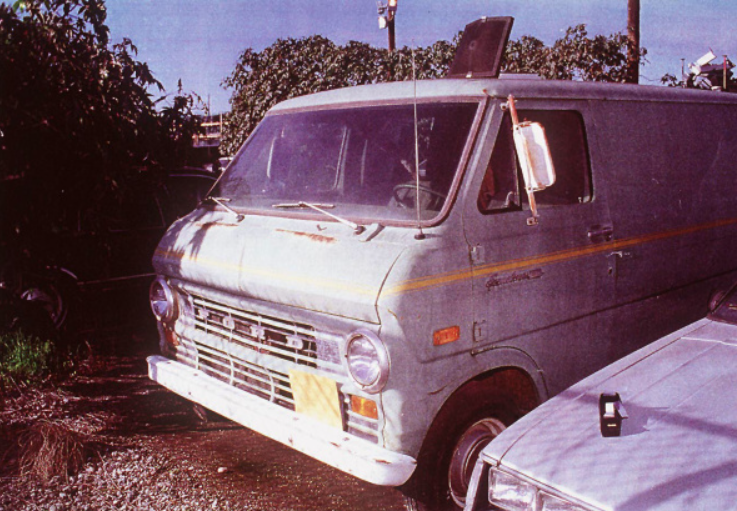 William Bonins white Ford Econoline Murder van. LAPD