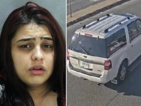 Toronto Police believe Somerda Miclescu, wanted for parental abduction, is driving a 2017 White Ford Expedition.