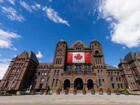 Queen’s Park exterior in Toronto on Thursday September 10, 2026.