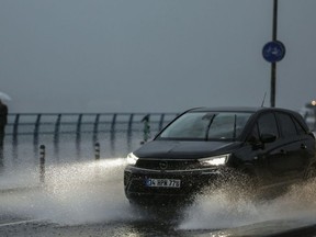 The heavy rain caused major flooding in several of Istanbul's districts.