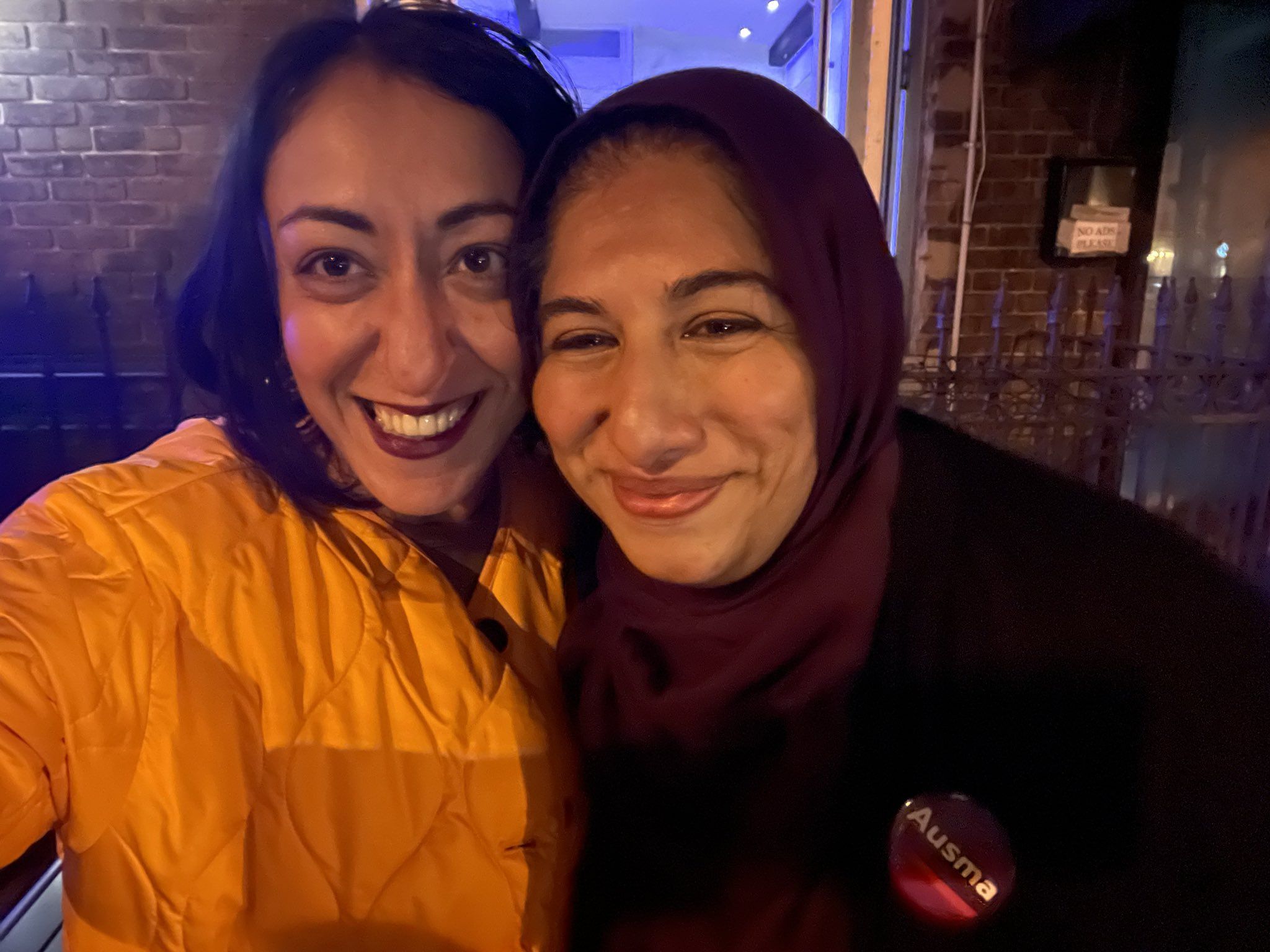 Zahra Ebrahim posted this photo of her and Deputy Mayor Ausma Malik to social media in 2022. She wrote then that she had signed the nomination papers for her “dear friend” during her aborted 2018 run for Toronto city council.